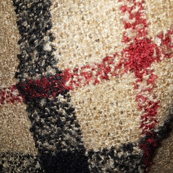 Turtle Neck Wool Khaki Knit Cape Poncho Sweater OS - Picture 5 of 6